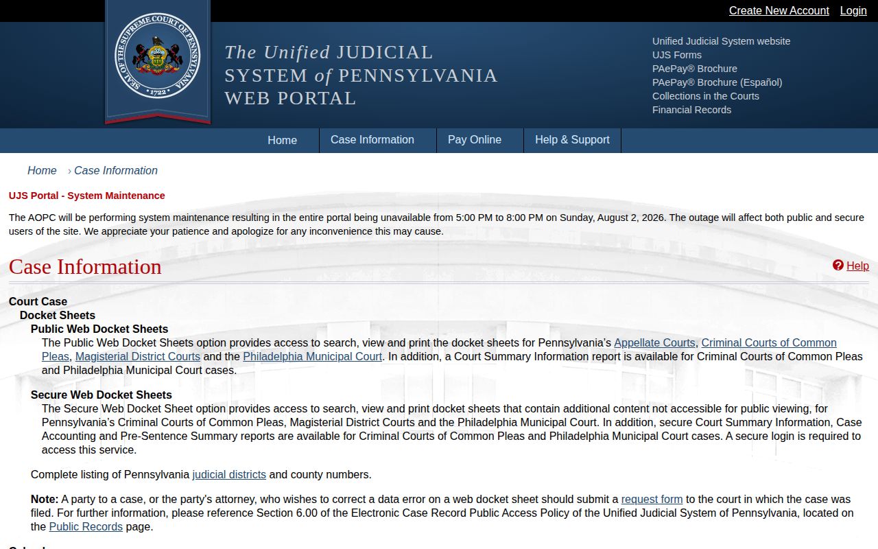 Potter County released inmate court record search